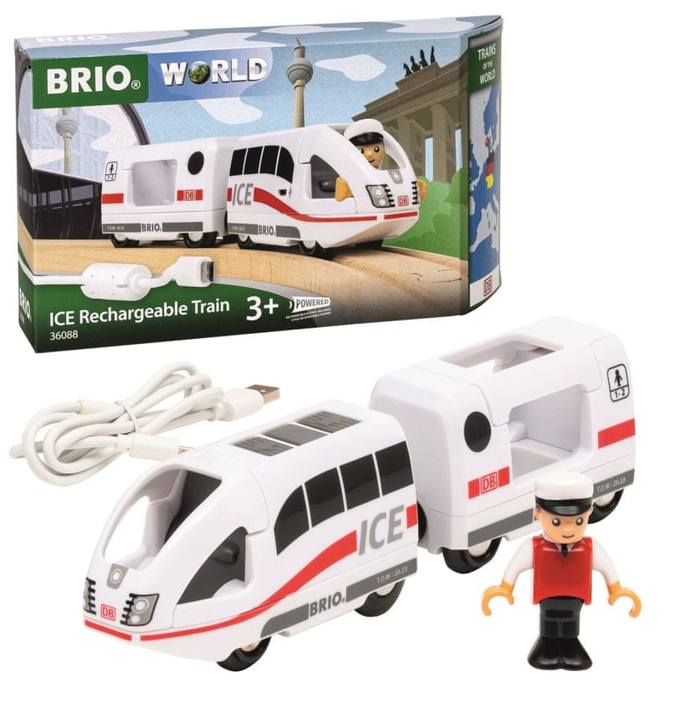 Brio 36088 Edícia Svetové vlaky: ICE Dobíjací vlak na batérie